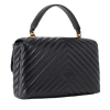 PINKO TOREBKA SKÓRZANA CLASSIC LADY LOVE BAG PUFF CHEVRON
