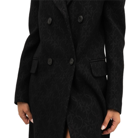 PINKO WEŁNIANY PŁASZCZ DAMSKI EMULE