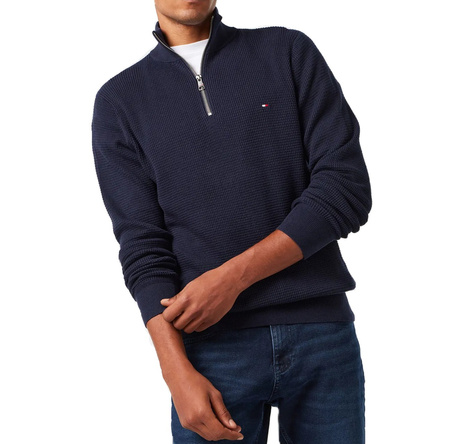 TOMMY HILFIGER SWETER MĘSKI REFINED STRUCTURE