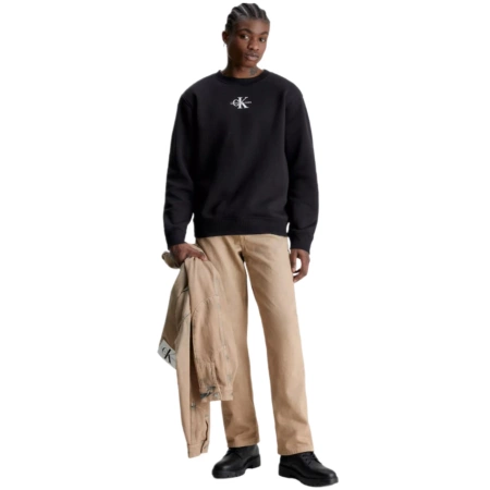CALVIN KLEIN JEANS BLUZA MĘSKA MONOLOGO CREW NECK REGULAR