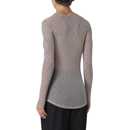 PINKO BLUZKA DAMSKA Z DŁUGIM RĘKAWEM Z LOGO