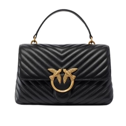 PINKO TOREBKA SKÓRZANA CLASSIC LADY LOVE BAG PUFF CHEVRON