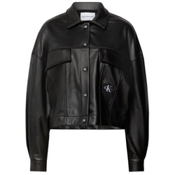 CALVIN KLEIN JEANS SKÓRZANA KURTKA DAMSKA  REGULAR