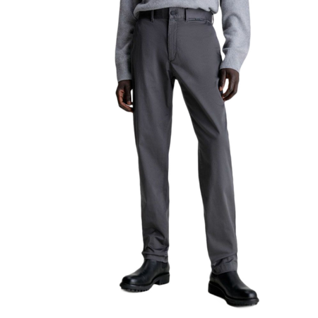 CALVIN KLEIN SPODNIE MĘSKIE CHINO SATIN STRETCH SLIM