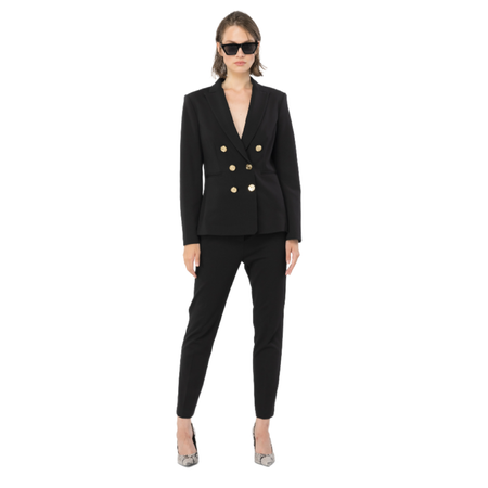 PINKO SPODNIE CYGARETKI O GŁADKIM SPLOCIE