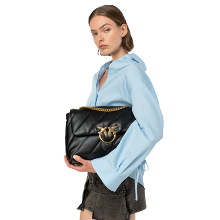 PINKO TOREBKA SKÓRZANA BIG LOVE BAG PUFF