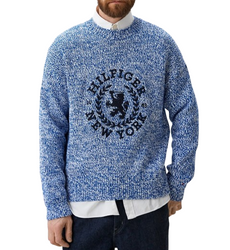 TOMMY HILFIGER SWETER MĘSKI SLUB MOULINE