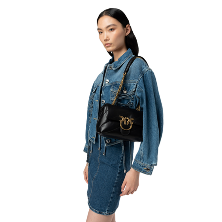 PINKO TOREBKA SKÓRZANA LOVE MINI PUFF