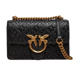 PINKO TOREBKA SKÓRZANA LOVE ONE MINI