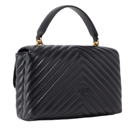 PINKO TOREBKA SKÓRZANA CLASSIC LADY LOVE BAG PUFF CHEVRON