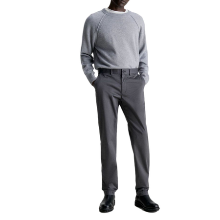 CALVIN KLEIN SPODNIE MĘSKIE CHINO SATIN STRETCH SLIM