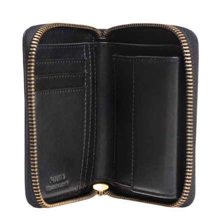 PINKO PORTFEL DAMSKI SKÓRZANY TAYLOR ZIP AROUND