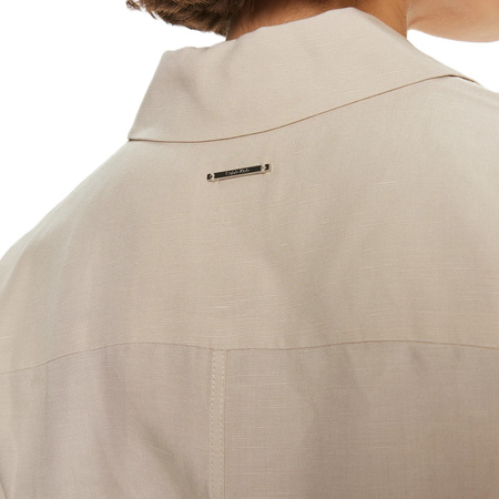 CALVIN KLEIN SUKIENKA KOSZULOWA LINEN BLEND