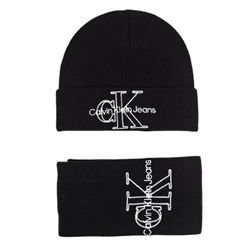 CALVIN KLEIN JEANS ZESTAW DAMSKI SZALIK + CZAPKA