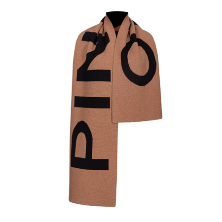 PINKO SZALIK MAXI LOGO Z WEŁNY I KASZMIRU