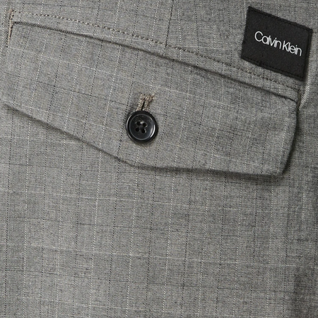 CALVIN KLEIN MĘSKIE SPODNIE MATERIAŁOWE TAPERED