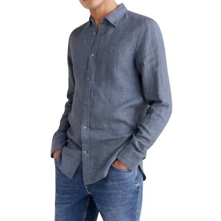 TOMMY HILFIGER KOSZULA MĘSKA LNIANA PIGMENT