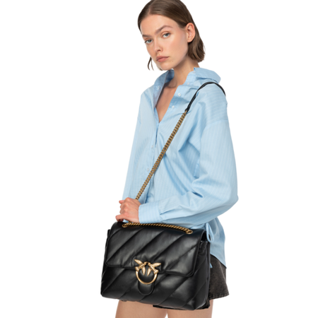 PINKO TOREBKA SKÓRZANA BIG LOVE BAG PUFF