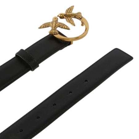 PINKO PASEK SKÓRZANY LOVE BIRDS H3