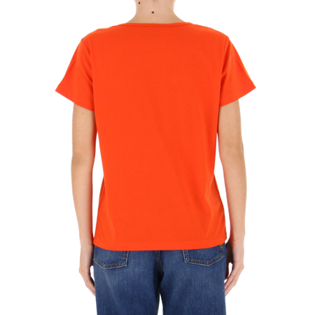 PINKO T-SHIRT DAMSKI Z BIŻUTERYJNYM LOGO LOVE BIRDS