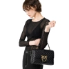 PINKO TOREBKA SKÓRZANA CLASSIC LADY LOVE BAG PUFF CHEVRON